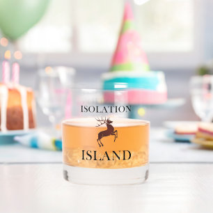 Isolation Island Hinweis Whiskyglas