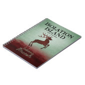 Isolation Island Hirsch Design Notizblock (Linke Seite)