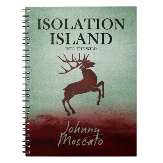 Isolation Island Hirsch Design Notizblock (Vorderseite)