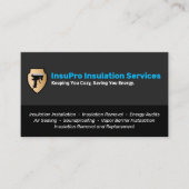 Isolationsinstalline Energieeffizienzauftragnehmer Visitenkarte (Vorderseite)