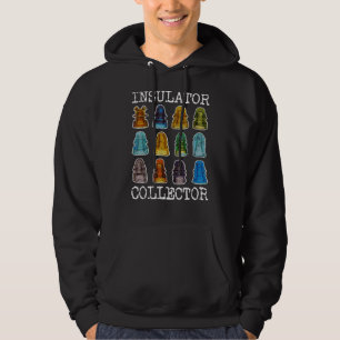 Isolator Collector Antique Telegraph Vintag Glas Hoodie