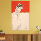 Isolde von Aubrey Beardsley Leinwanddruck (Insitu (Wohnzimmer))
