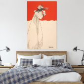 Isolde von Aubrey Beardsley Leinwanddruck (Insitu (Schlafzimmer))