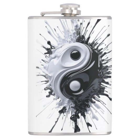 Isolierflasche Flachmann (Vorderseite)