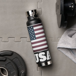 Isolierflasche unter der patriotischen amerikanisc trinkflasche