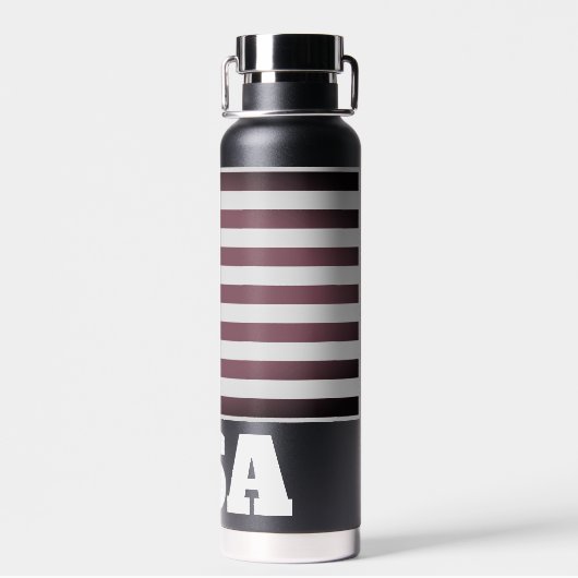 Isolierflasche unter der patriotischen amerikanisc trinkflasche (Rückseite)