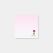 Isolierte Blume Post-it Klebezettel (Vorderseite)
