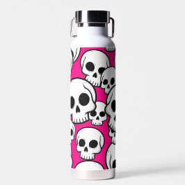 Isolierte Flasche mit Totenkopf-Muster