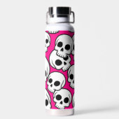 Isolierte Flasche mit Totenkopf-Muster (Rückseite)
