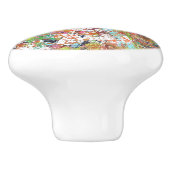 isolierte Keramik Knob Keramikknauf (Seitenansicht)