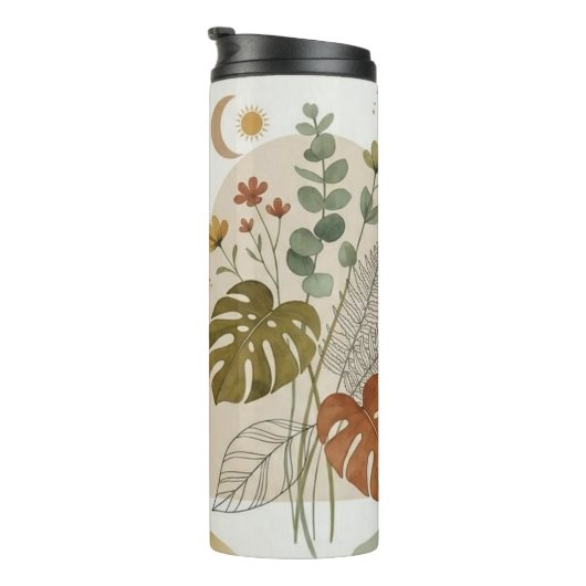 Isolierte Tasse mit modernem bohemianem Design (Nach rechts gedreht)