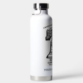 Isolierte Wasserflasche - Weiß (personalisiert) Trinkflasche (Rechts)
