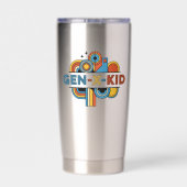 Isolierter Trinkbecher Wasserflasche Thermobecher (Rückseite)