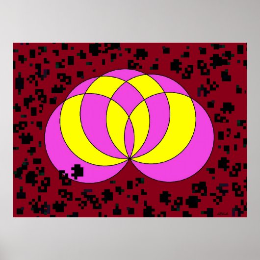 Isoliertes Spiralina-Feld Poster (Vorne)