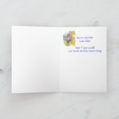 Isolierung der Niedlichen Eule-Geburtstagskarte Karte (Innenseite)