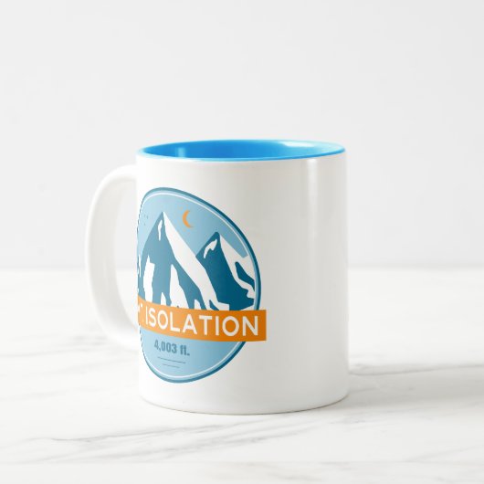 Isolierung New Hampshire Stars Moon Zweifarbige Tasse (Vorderseite Links)