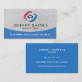 Isolierungsschleifkarten Visitenkarte (Vorne/Hinten)