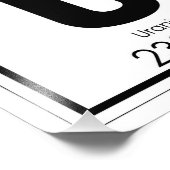 Isomalchemikalienformel für Uran Fotodruck (Ecke)