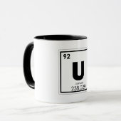 Isomalchemikalienformel für Uran Tasse (Vorderseite Links)