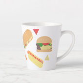 Isometric Fast Food Mix Restaurant Burger Hot Dog Milchtasse (Rechts)