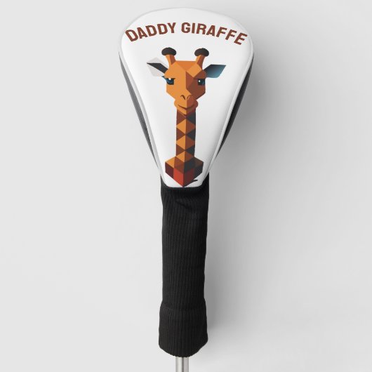Isometric Giraffe Golf Headcover (Vorderseite)