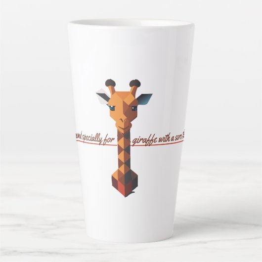 Isometric Giraffe Milchtasse (Vorderseite)