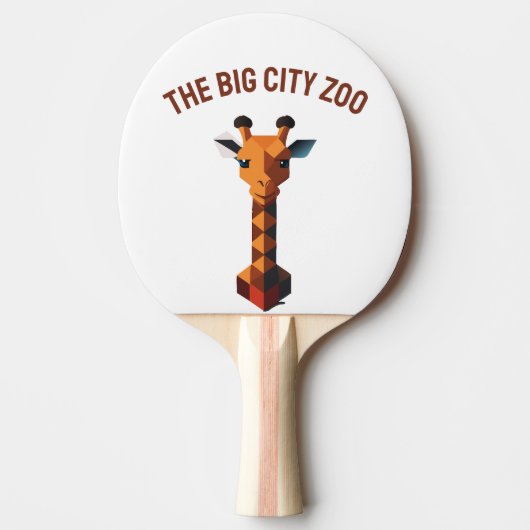 Isometric Giraffe Tischtennis Schläger (Vorderseite)