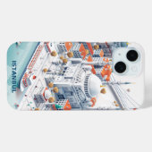Isometric Istanbul Travel Case-Mate iPhone Hülle (Rückseite (Horizontal))