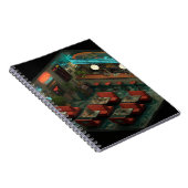 Isometric Night Diner Glow Notebook Notizblock (Rechte Seite)
