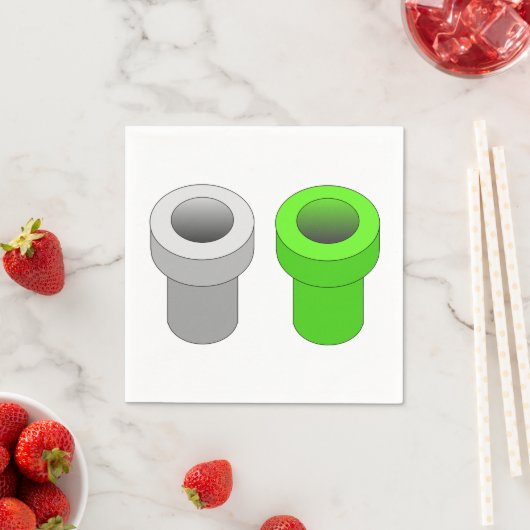 Isometric Pipes Paper Napkins Serviette (Beispiel)