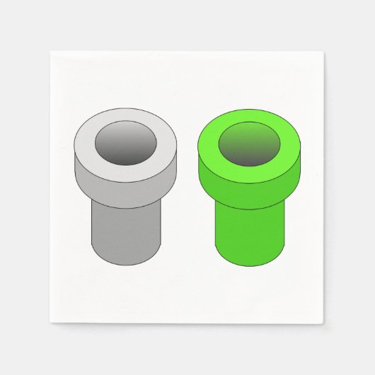 Isometric Pipes Paper Napkins Serviette (Vorderseite)