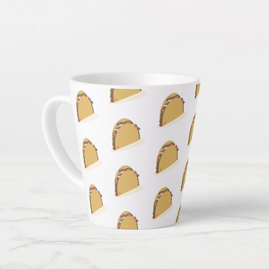 Isometric Taco Muschel Food Restaurant Milchtasse (Linke Ecke)