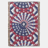 Isometric USA Flag Pattern Decke (Vorderseite Vertikal)