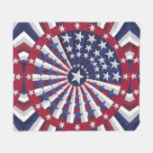 Isometric USA Flag Pattern Fleecedecke (Vorderseite (Horizontal))