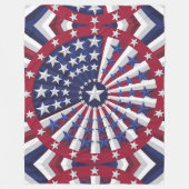 Isometric USA Flag Pattern Fleecedecke (Vorderseite)