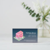 Isometrie Real Anwesen Agent Zuhause Visitenkarte (Stehend Vorderseite)