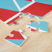 Isometrische Kuben: farbenfroher Vintager Hintergr Puzzle (Seite)