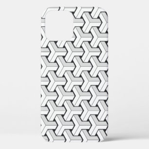 Isometrische Kuben Schwarz-weißes Muster Case-Mate iPhone Hülle