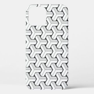 Isometrische Kuben Schwarz-weißes Muster Case-Mate iPhone Hülle