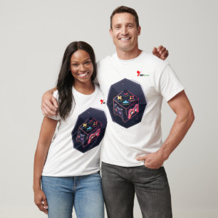 Isometrischer Gamer-Würfel-Controller Double-Sided T-Shirt