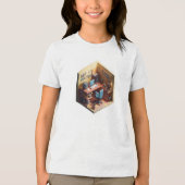 "Isometrischer Programmierer Tattoo Studio Cube T Tri-Blend Shirt (Vorderseite)