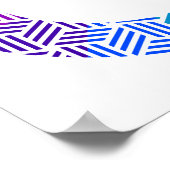 Isometrisches Weave-Farbrad Poster (Ecke)