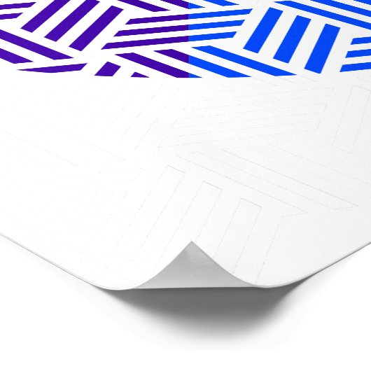 Isometrisches Weave-Farbrad Poster (Ecke)