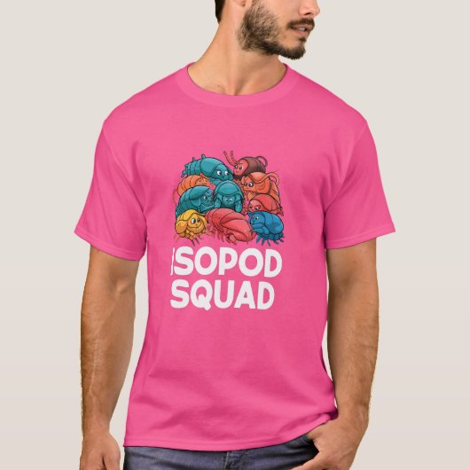 Isopod Squad farbenfrohe Pollenwesen T-Shirt (Vorderseite)