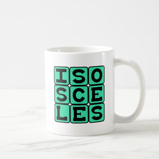 Isoskel, Art des Dreiecks Kaffeetasse (Rechts)