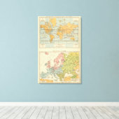 Isothermal, winds Religions Europa Leinwanddruck (Insitu (Holzboden))