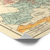 Isothermal, winds Religions Europa Poster (Ecke)