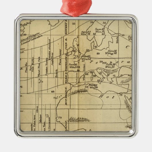 Isothermaldiagramm Silbernes Ornament (Vorne)