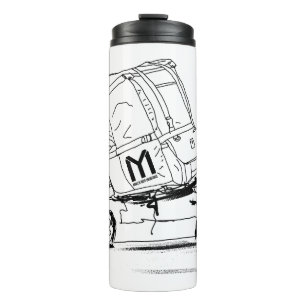 Isotherme Flasche mit Rucksack