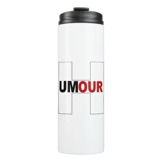 Isotherme-HUMOUR-Flasche Thermosbecher (Vorderseite)